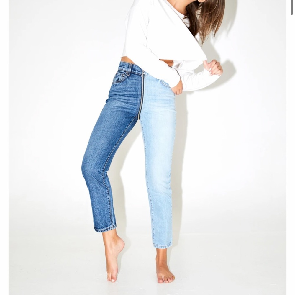REVICE Yin Yang Crop Jeans